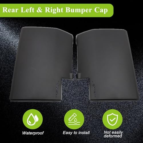 Rear Bumper End Cap Extension Corner Covers Left & Right Compatible with