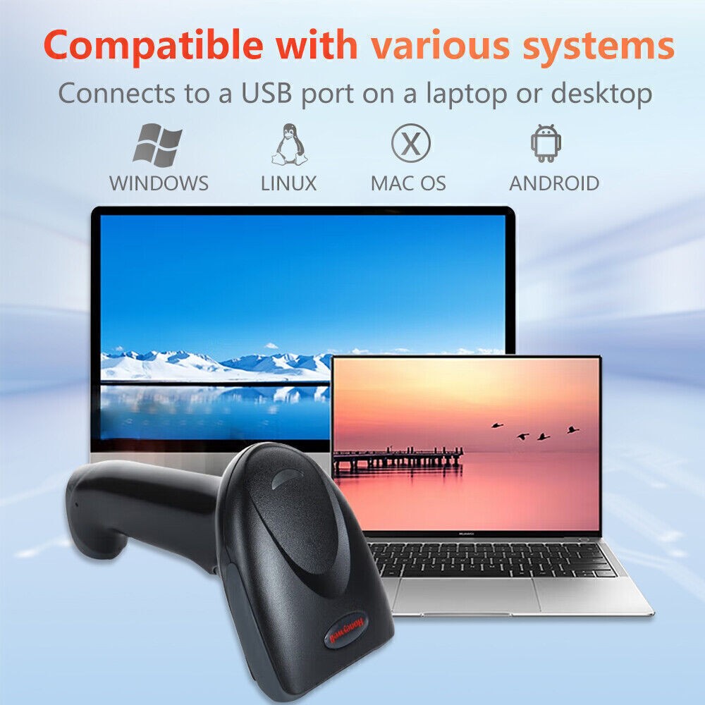 Honeywell Hyperion 1300G-2USB Wired Handheld 1D USB Barcode Scanner Reader Lot