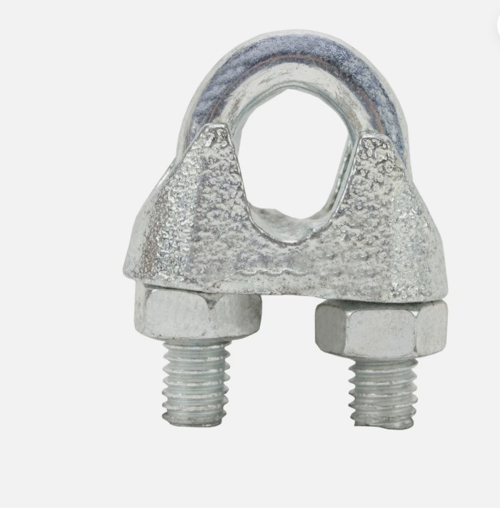3/8" Wire Rope Cable Clamp Galvanized 6 pc set.