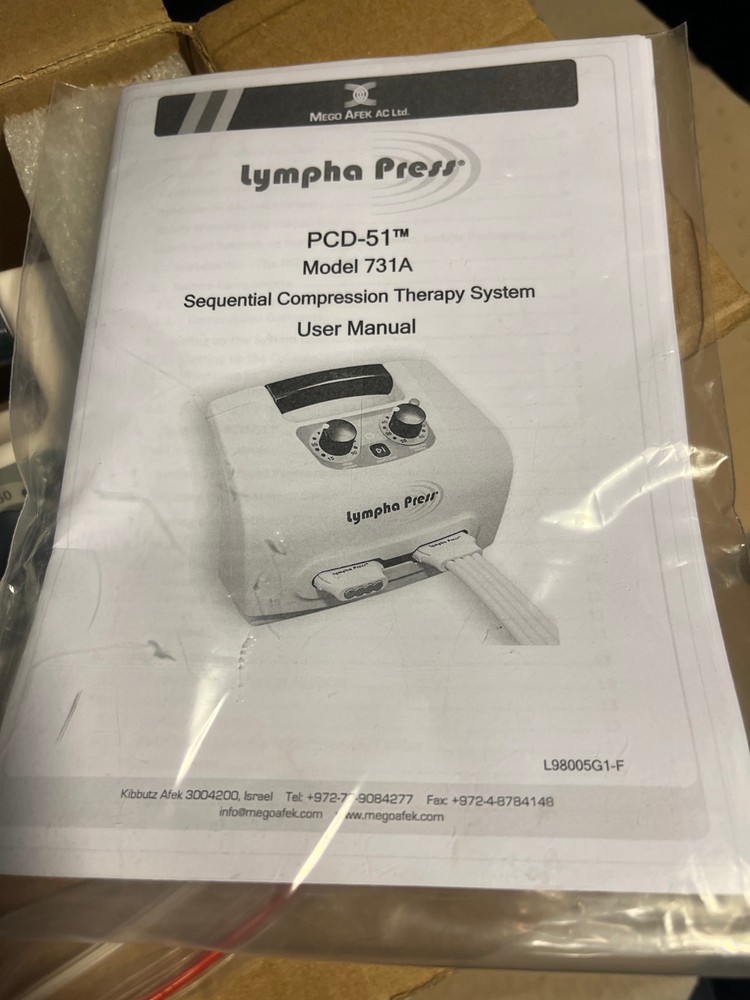 Lympha Press PCD-51 Model 731A Pump NEW IN BOX