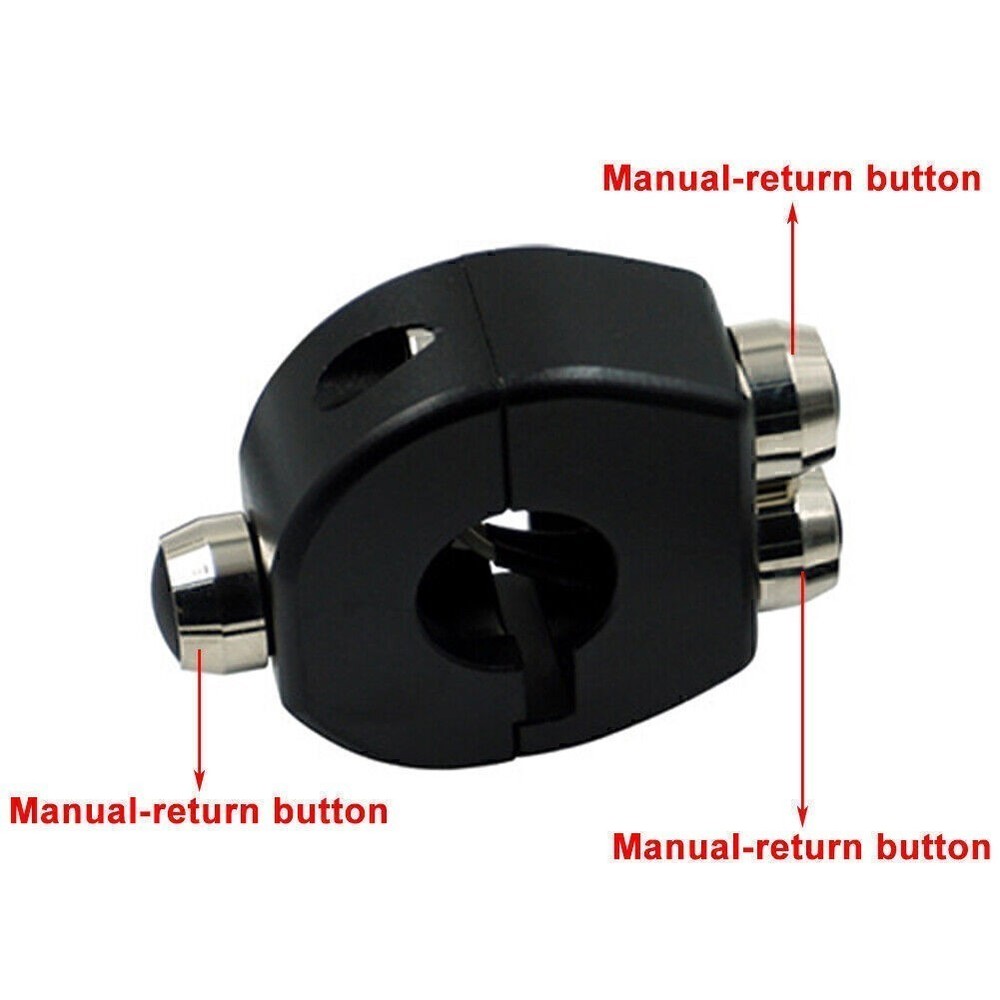 Motorcycle Handlebar Switch Self Latch / Momentary Button For Scooter 7/8" 22MM
