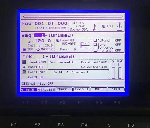 For Akai MPC4000 LCD Display Screen Replacement Plug & Play