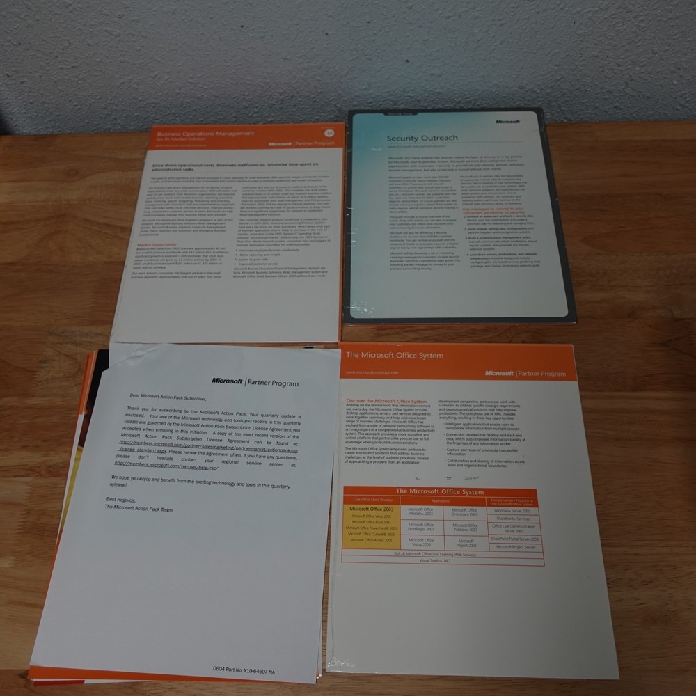 Microsoft Partner Guides 2004-2005 CS10 Program Office NT Windows Server