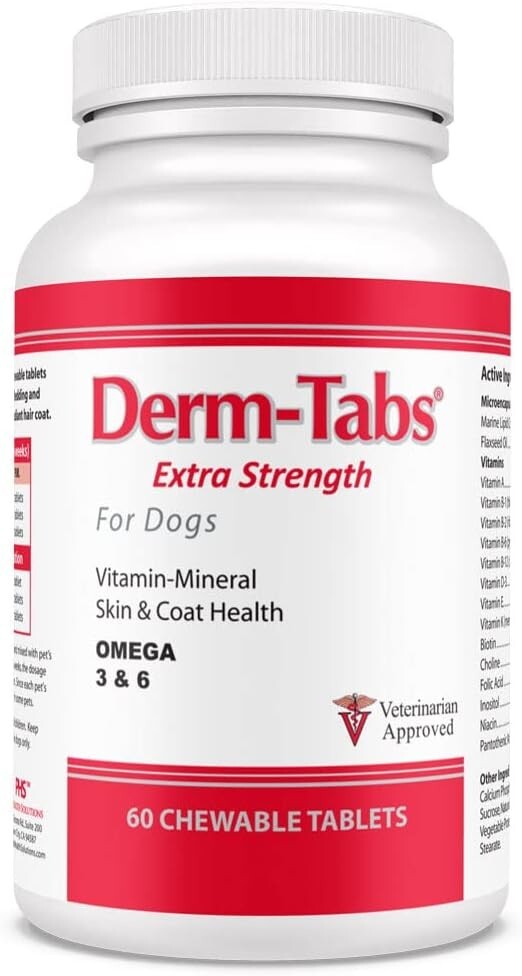 Derm-Tabs Extra Strength for Dogs (60 Chewable Tablets)