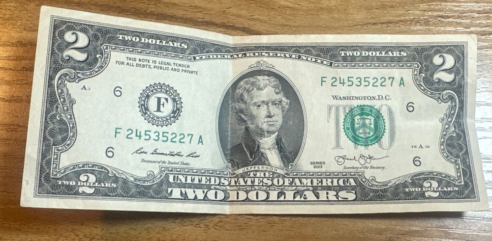 2003 - $2 Two Dollar Bill Rare Series A