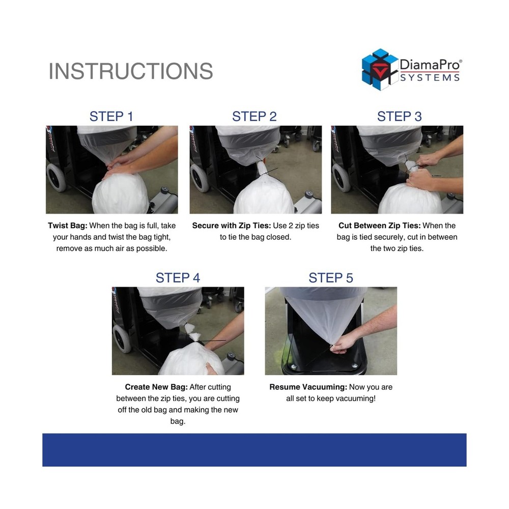 DiamaPro Continuous Infinity Bags - 4pk