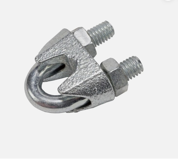 3/8" Wire Rope Cable Clamp Galvanized 6 pc set.