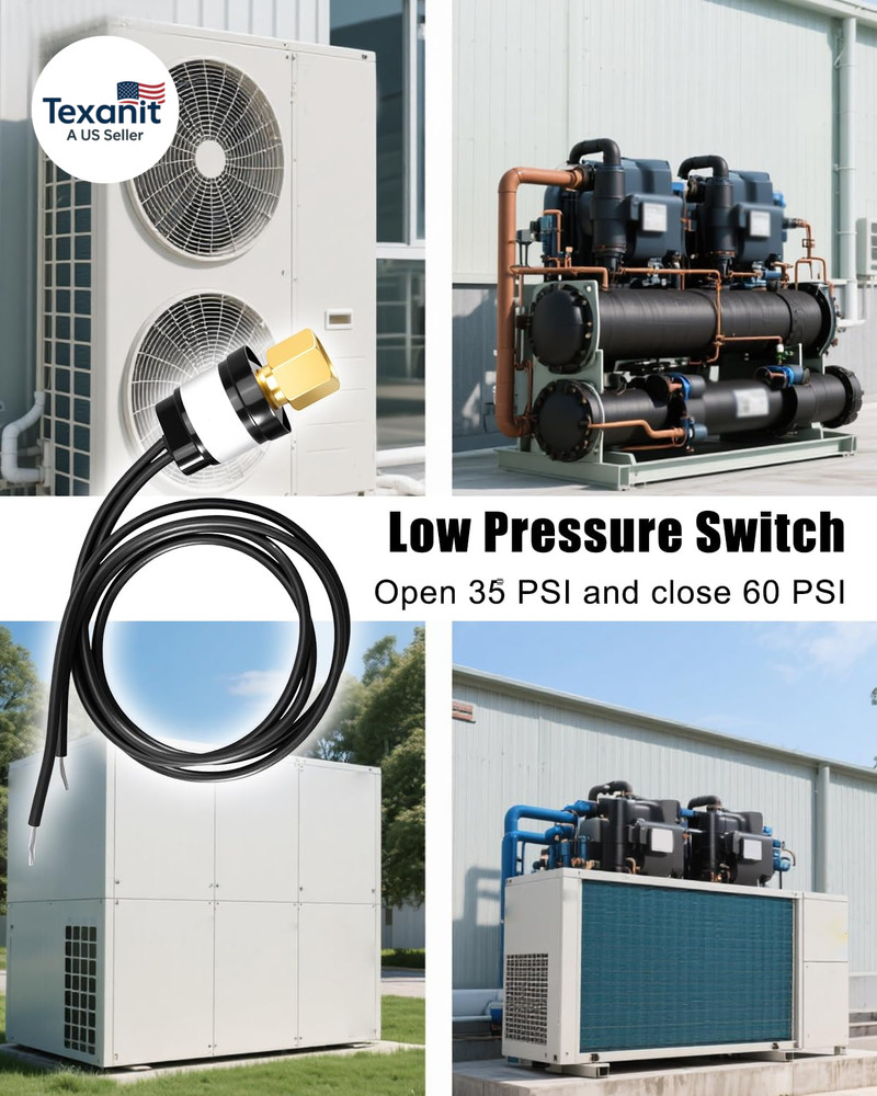 Low Pressure Switch Replace SLP3560 Suitable for Most HVAC Freezer Cold Storage