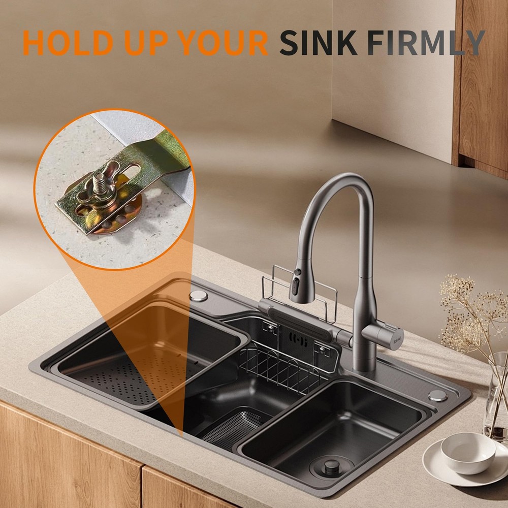 Undermount Sink Clips for Granite Mounting Brackets Hardware 30 PCS Pack Set