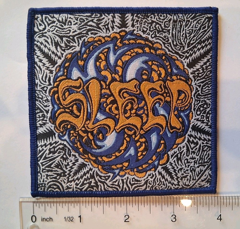 Sleep Sleeps Holy Mountain Blue Border Woven Patch