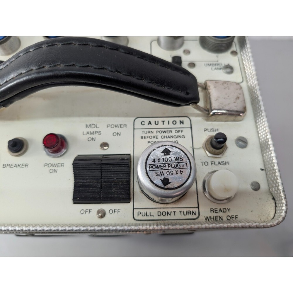 Photogenic Flashmaster 400W Power Supply Pack AA01-A + 5 Ratio Plugs UNTESTED