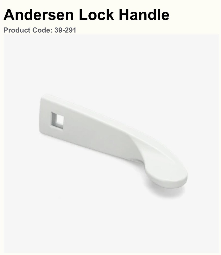 Andersen Lock Handle Casement & Awning Windows Product Code: 39-291