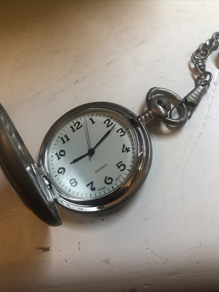 Pocket Watch With Utility Knife Chain