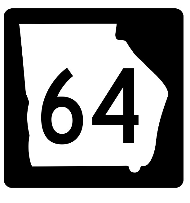 Georgia State Route 64 Sticker Decal