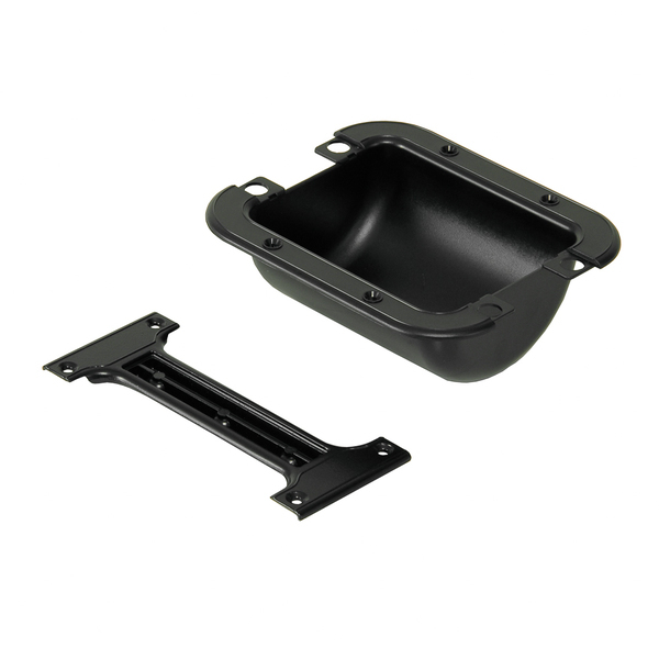 Black Plastic Recessed Speaker Cabinet Replacement Bar Handle