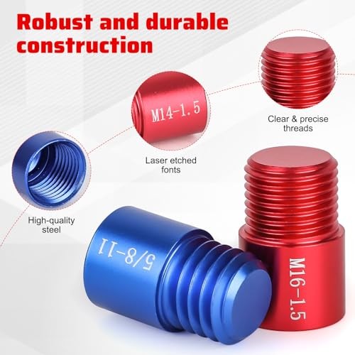 48PCS Thread Checker, Nut and Bolt Thread Checker, 48pcs Red & Blue