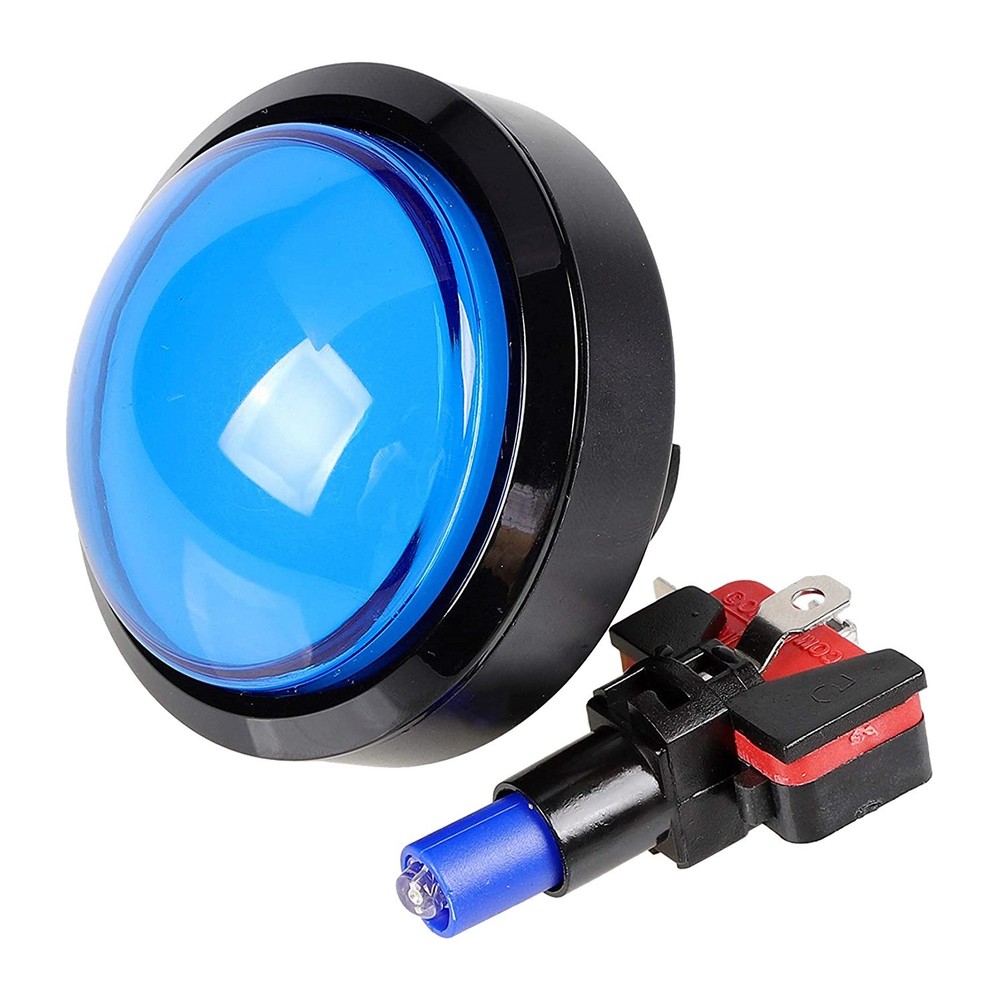 5x buttons 60mm dome 2.36 LED button with micro switch for Arcad3657
