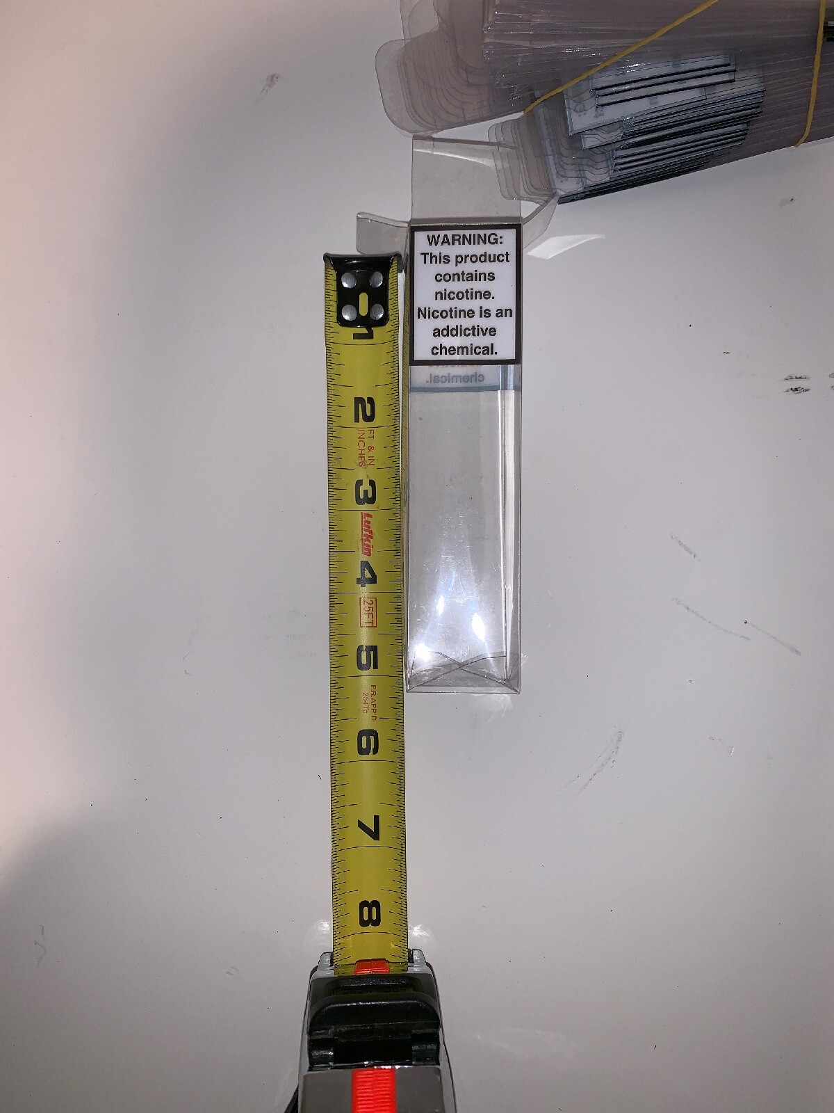 100) Transparent Retail Packaging Boxes - Warning Label *Value Bundle of 100*