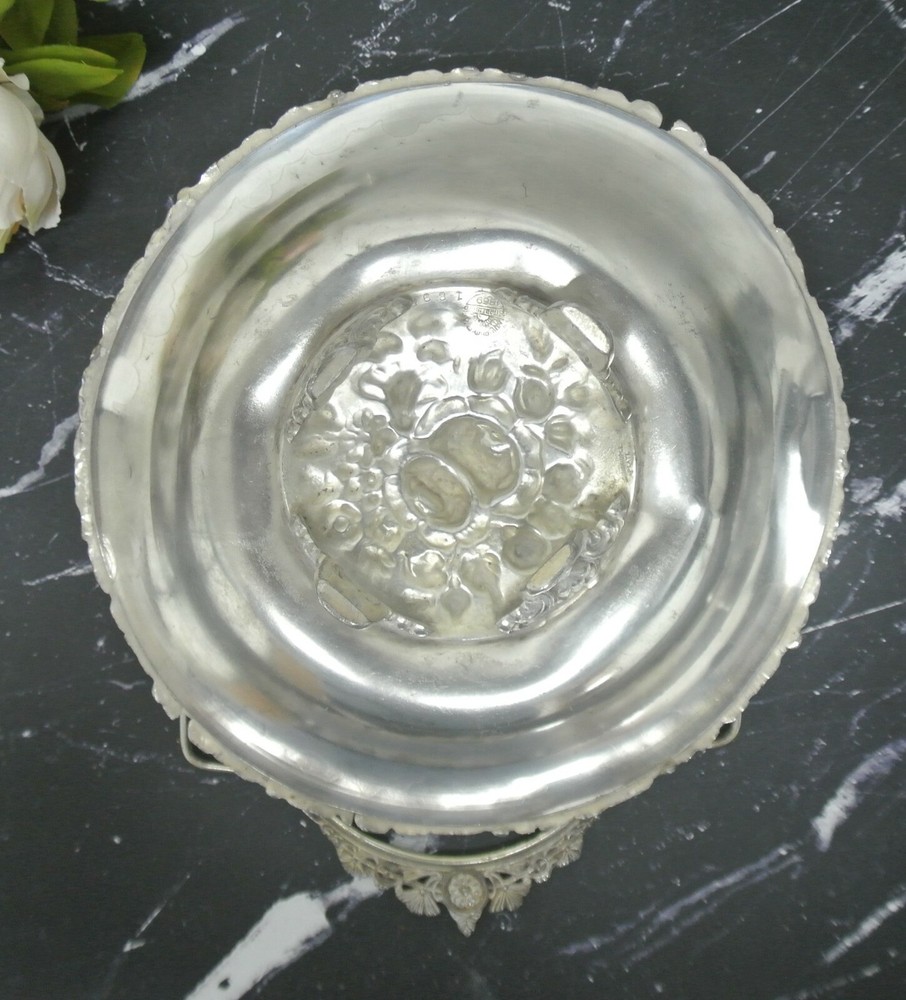 Vintage Aurora Warranted Established 1869 Brides Basket