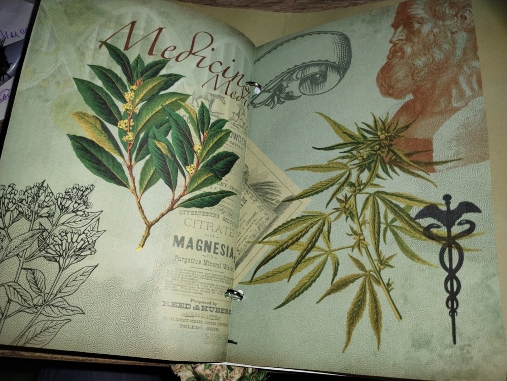 Herbalist Junk Journal Scrapbook USA