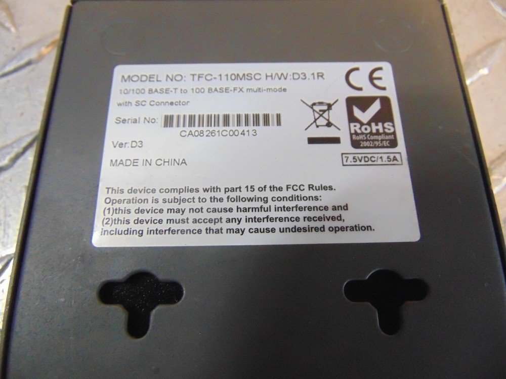 TRENDnet 10/100BASE-TX 100BASE-FX Multi Mode SC Converter