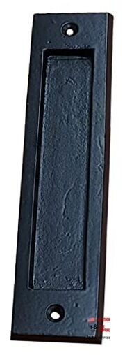 Finger Pull - Flush Pull, Easy Mount Modern Smooth Sliding Door 7 Inch Black