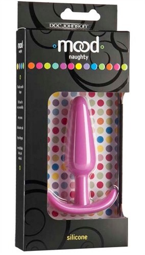Doc Johnson Mood Naughty Medium Silicone Butt Plug Pink