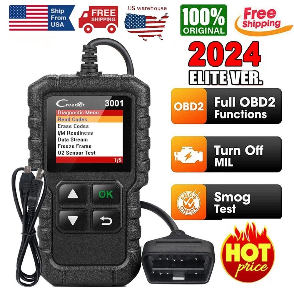 WinHolder Creader 3001 OBD2 Scanner Car Diagnostic Tool Engine Fault Code Reader