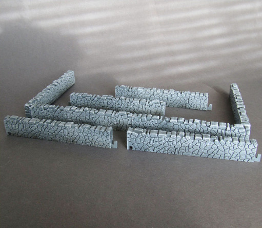 Modular Stone Wall 1/56 28mm 20pc
