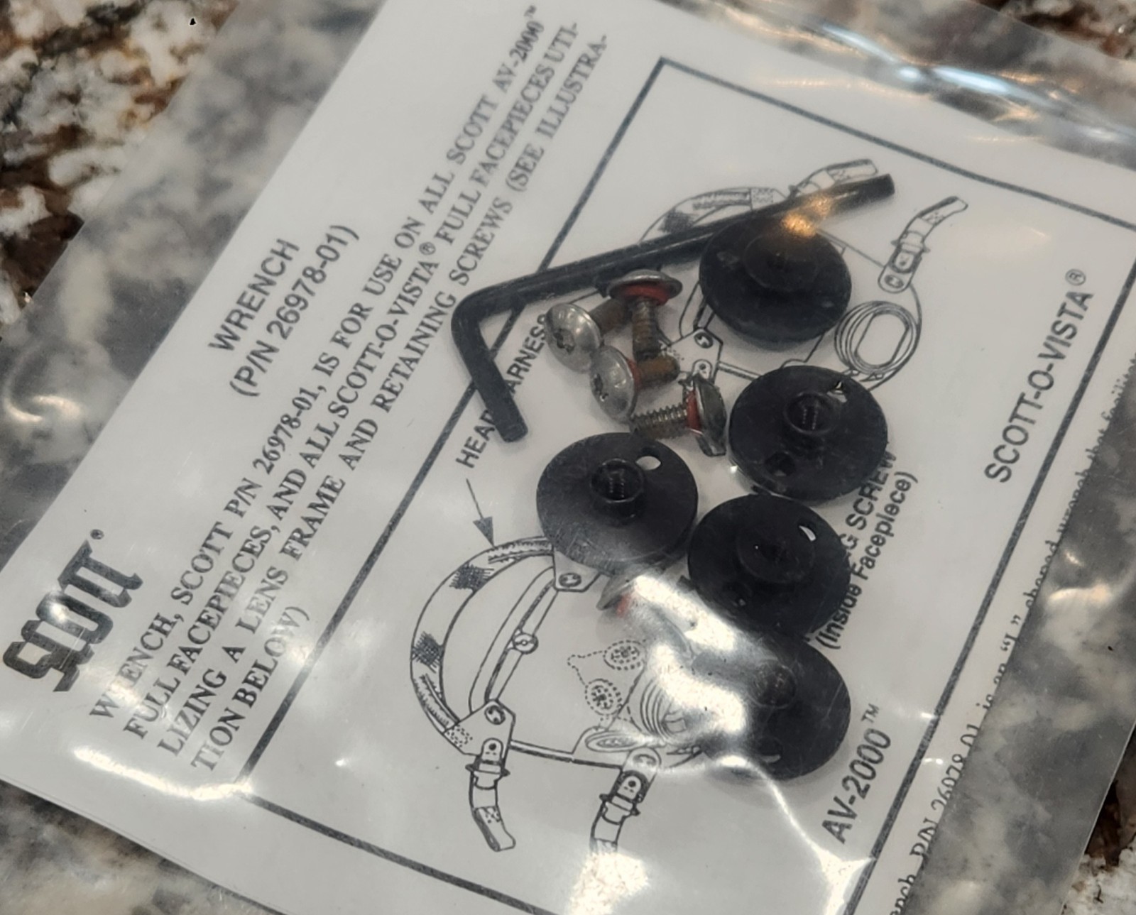 NEW OLD STOCK 3M Scott XP100152022 Frame Retainer Tool Kit 26978-01 SCBA