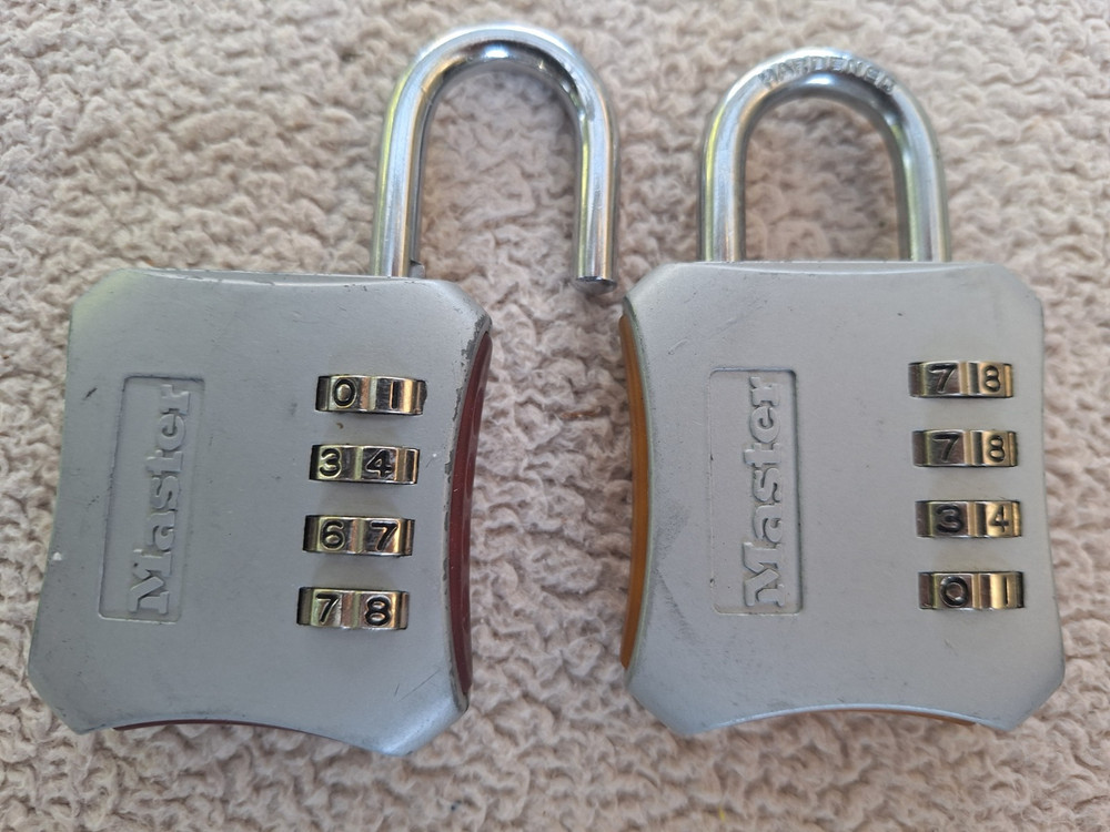 MASTER LOCK, Set Your Own 4# Combination Padlock (Reset Numbers)