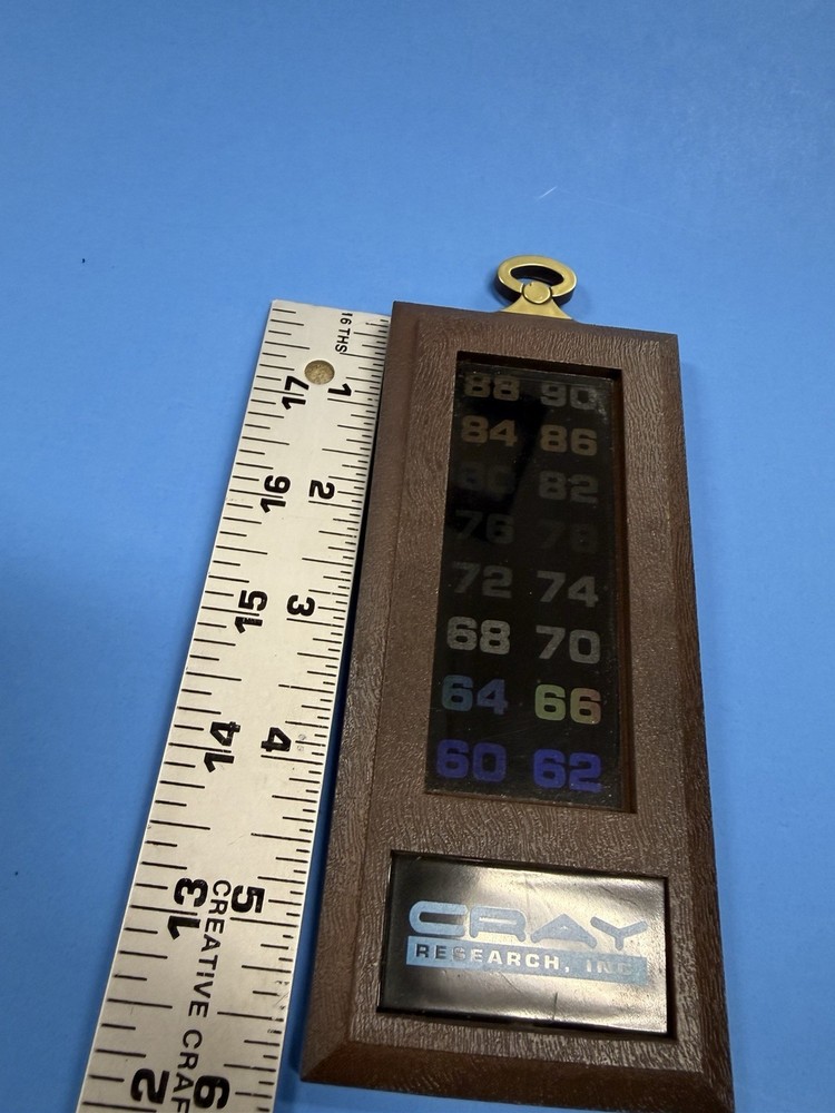 Vintage Cray Research Supercomputer Plastic Thermometer Bin B