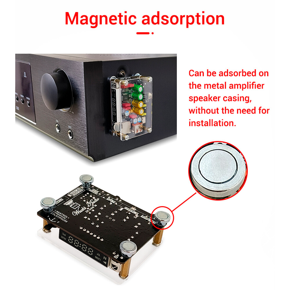ZK-DAM-K1 DSP Tuning Preamp Bluetooth Decoder Board U Disk Sound Card Decoding