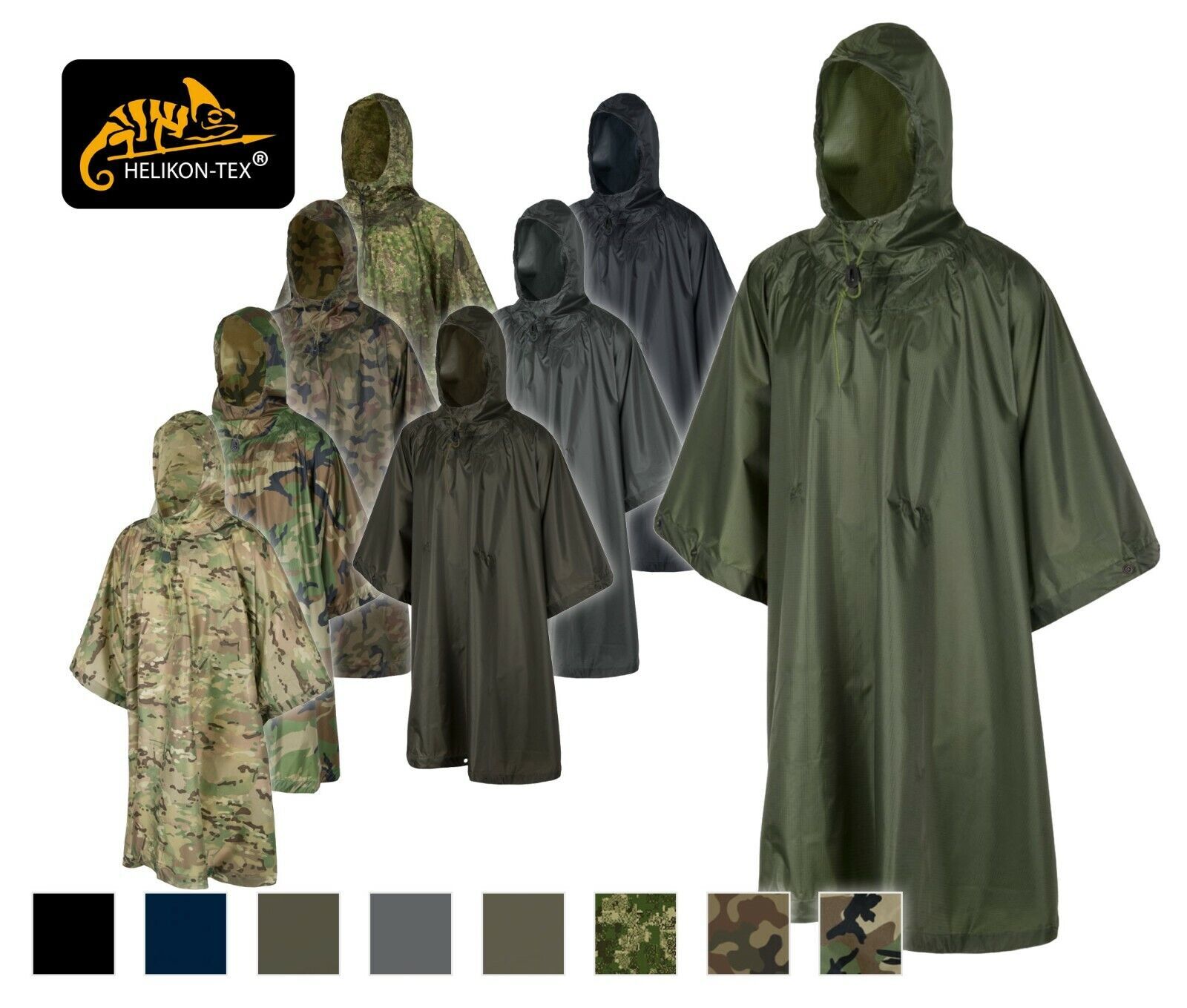 HELIKON-TEX PONCHO U.S. Army WATERPROOF Rain Survival Tarp PENCOTT WILDWOOD