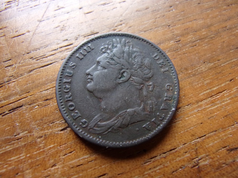 1822 ENGLAND FARTHING BETTER GRADE