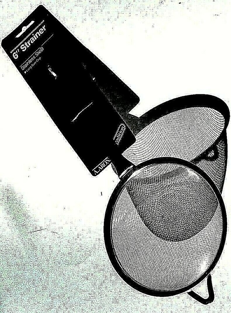 Aronson Stainless Steel Mesh Strainer Long Handle 6in