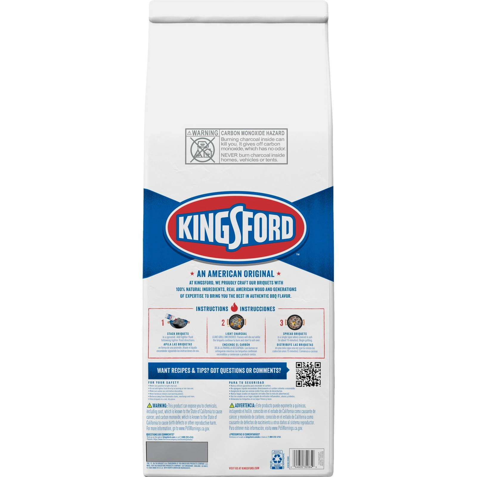 Kingsford Original Charcoal Briquettes, 16 lbs, 2 Pack