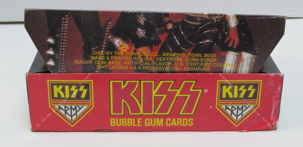 KISS DONRUSS SERIES I EMPTY BOX + 4 SEALED PACKS AUCOIN 1978
