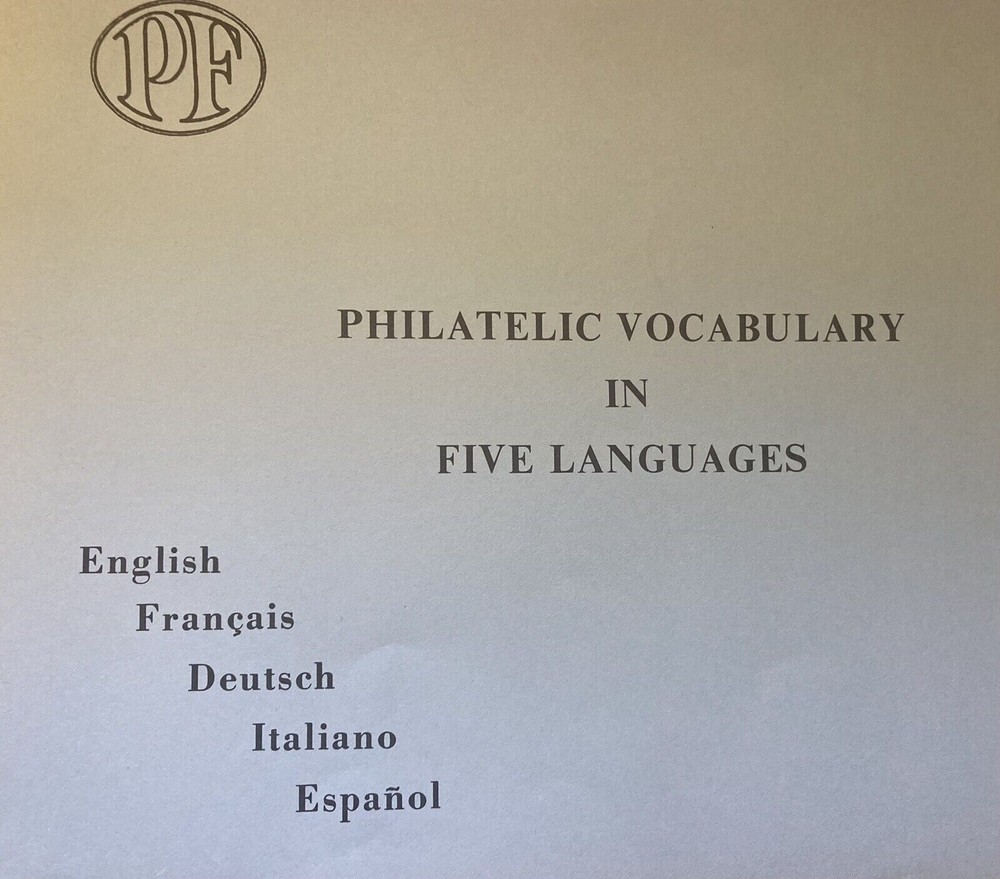 5 Language Philatelic Foundation Reference Dictionary Stamp Collecting
