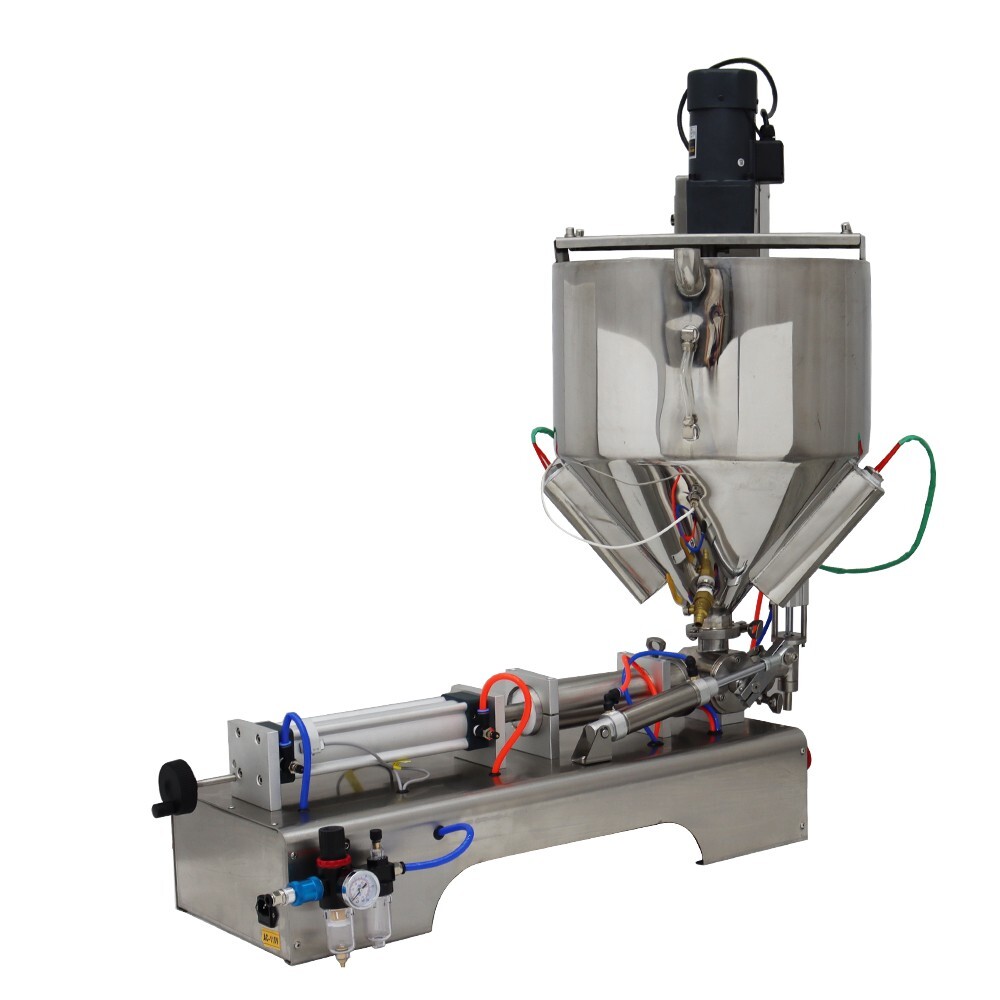 30-300ML Pneumatic Paste Liquid Heating Stirring Filling Machine Single Nozzle