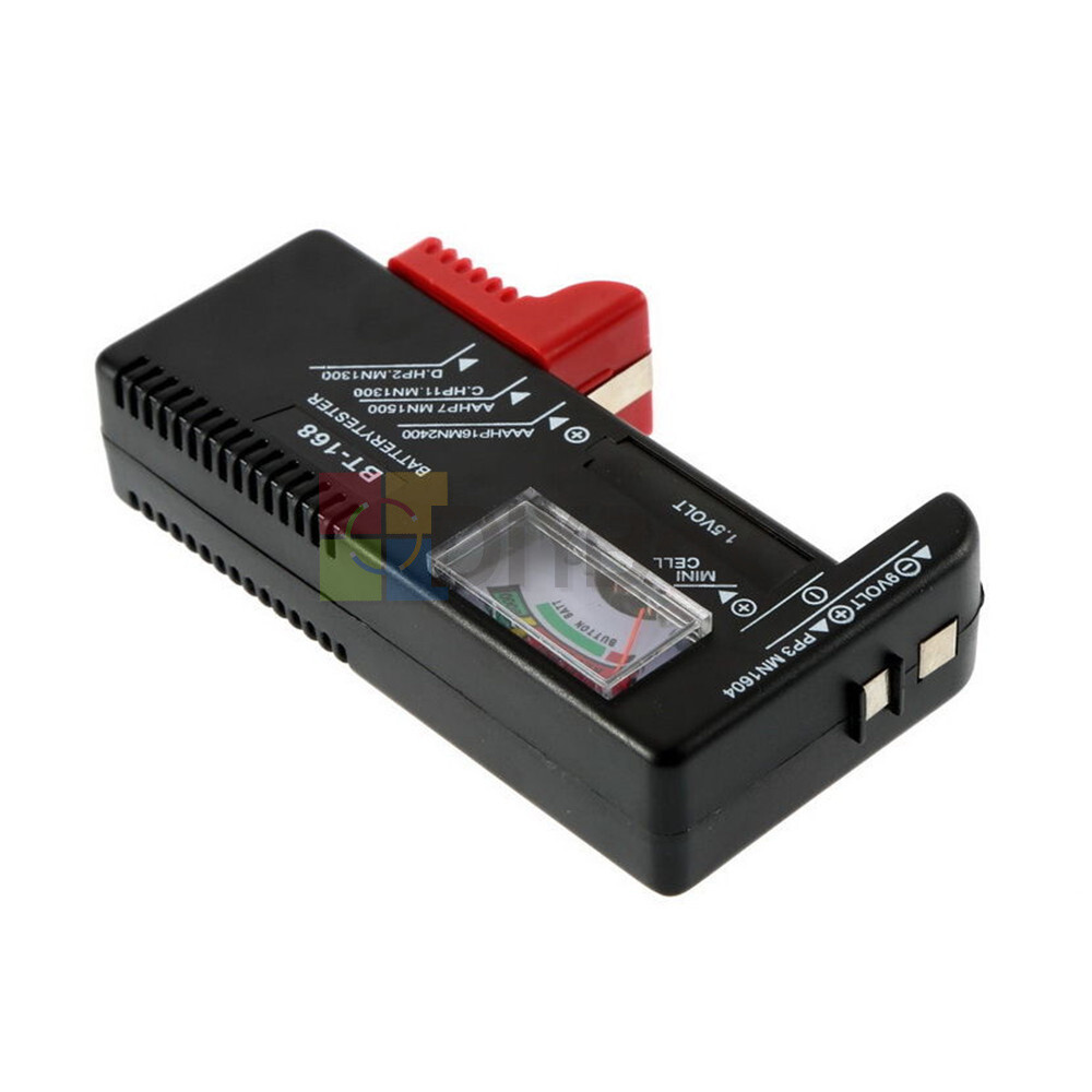 AA/AAA/C/D/9V/1.5V BT-168 Button Cell Battery Volt Pointer Tester Checker