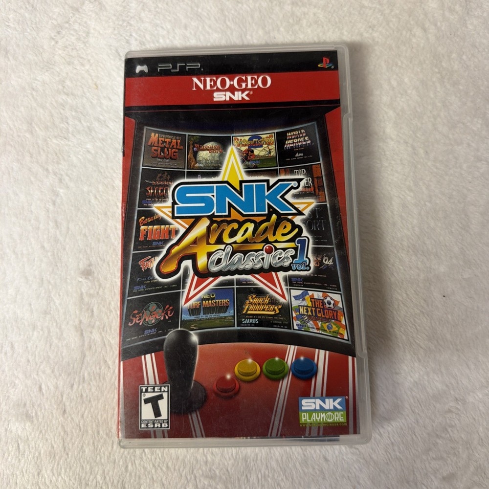 SNK Arcade Classic Vol 1 PSP case and Insert Only
