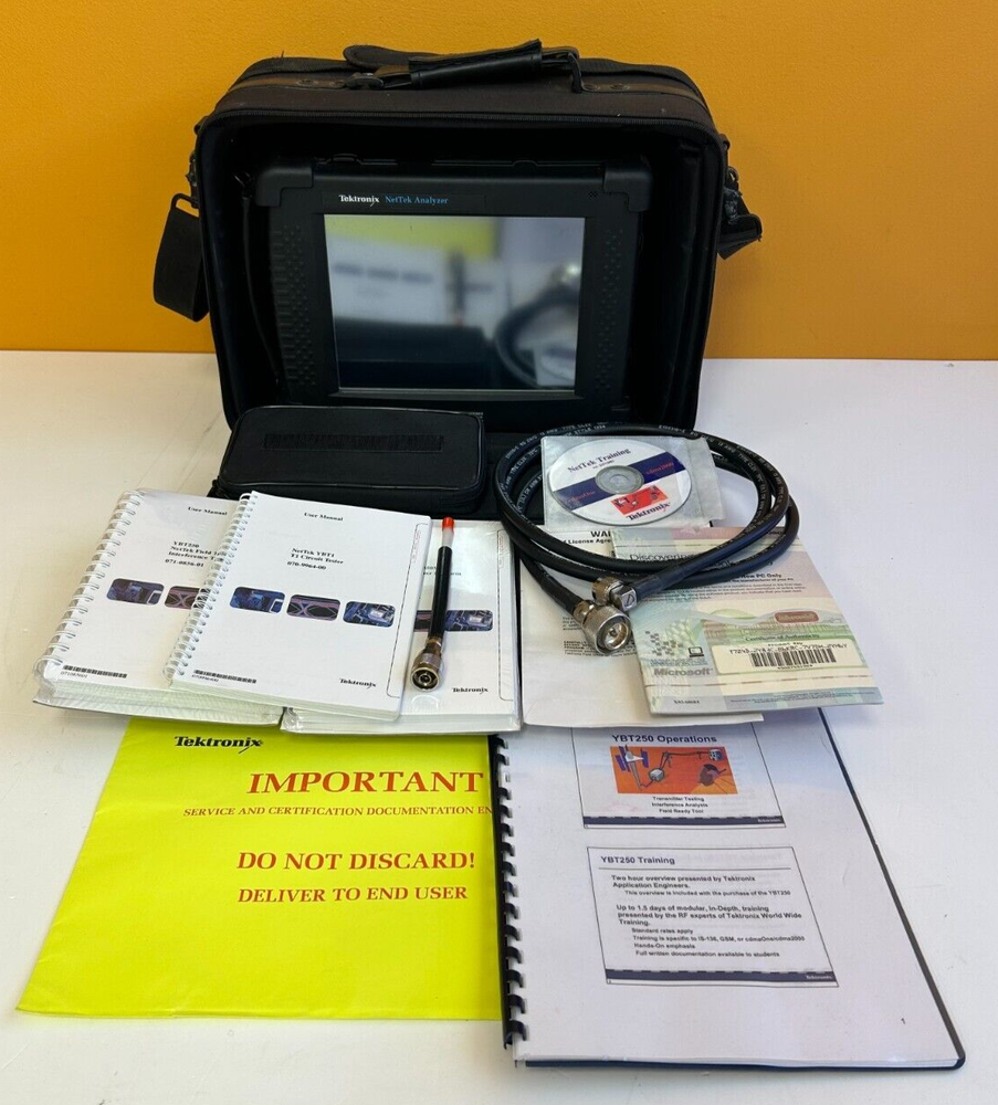 Tektronix NetTek YBT250 Field Transmitter & Interference Tester. Tested!