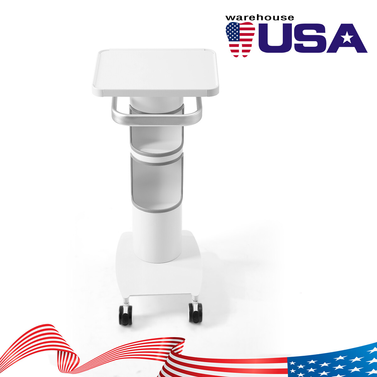 Dental Medical Implant Endo Intraoral Scanner Cart Sturdy Aluminum Alloy Trolley