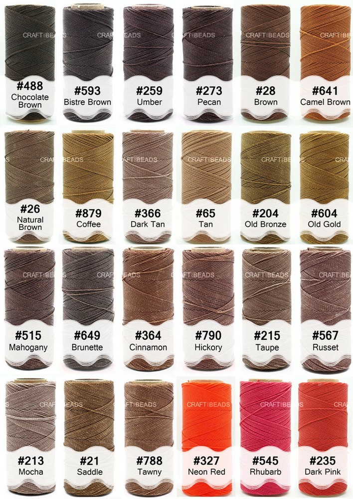 1MM Waxed Polyester Linhasita Cord Macrame Bracelet Thread String 188yards Spool