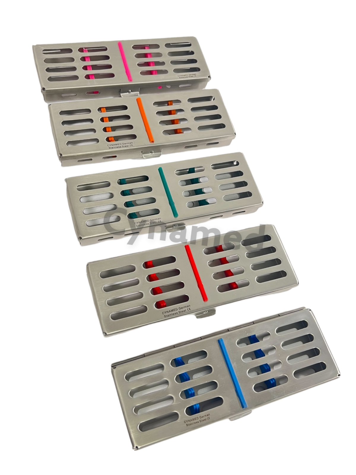 PREMIUM DENTAL AUTOCLAVE STERILIZATION CASSETTE RACK BOX TRAY FOR 5 INSTRUMENTS