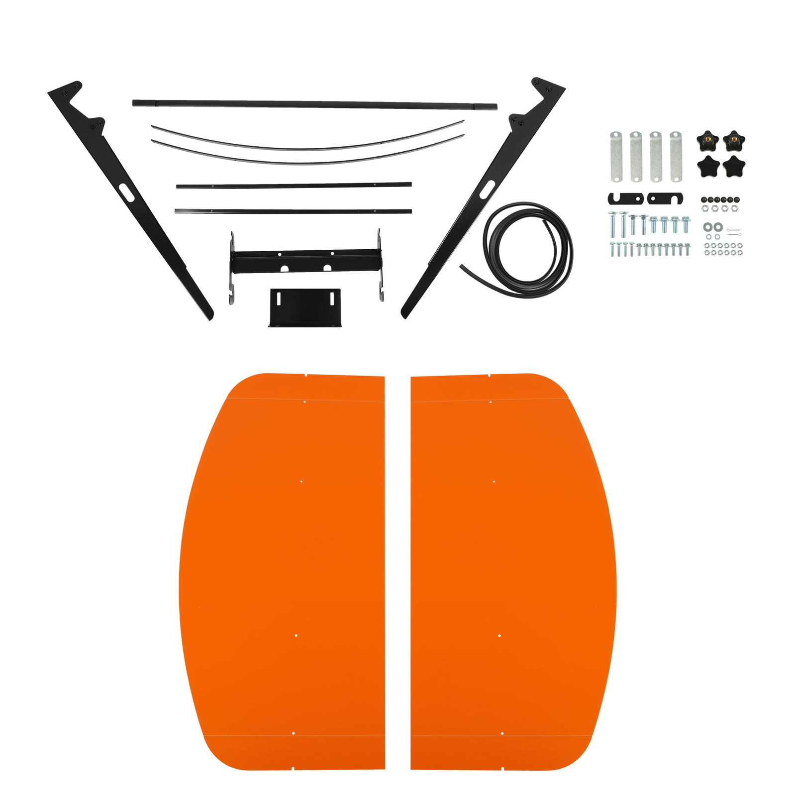 Sun Shield Tuff Top Tractor Canopy for ROPS 48-3/8 x 48-3/8 Orange