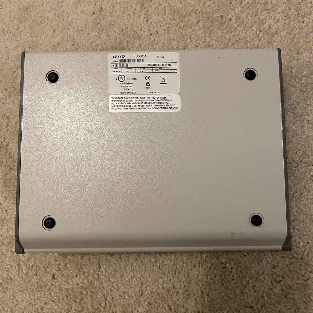 Pelco Joystick Keyboard Controller KBD300A Untested Sold As Is