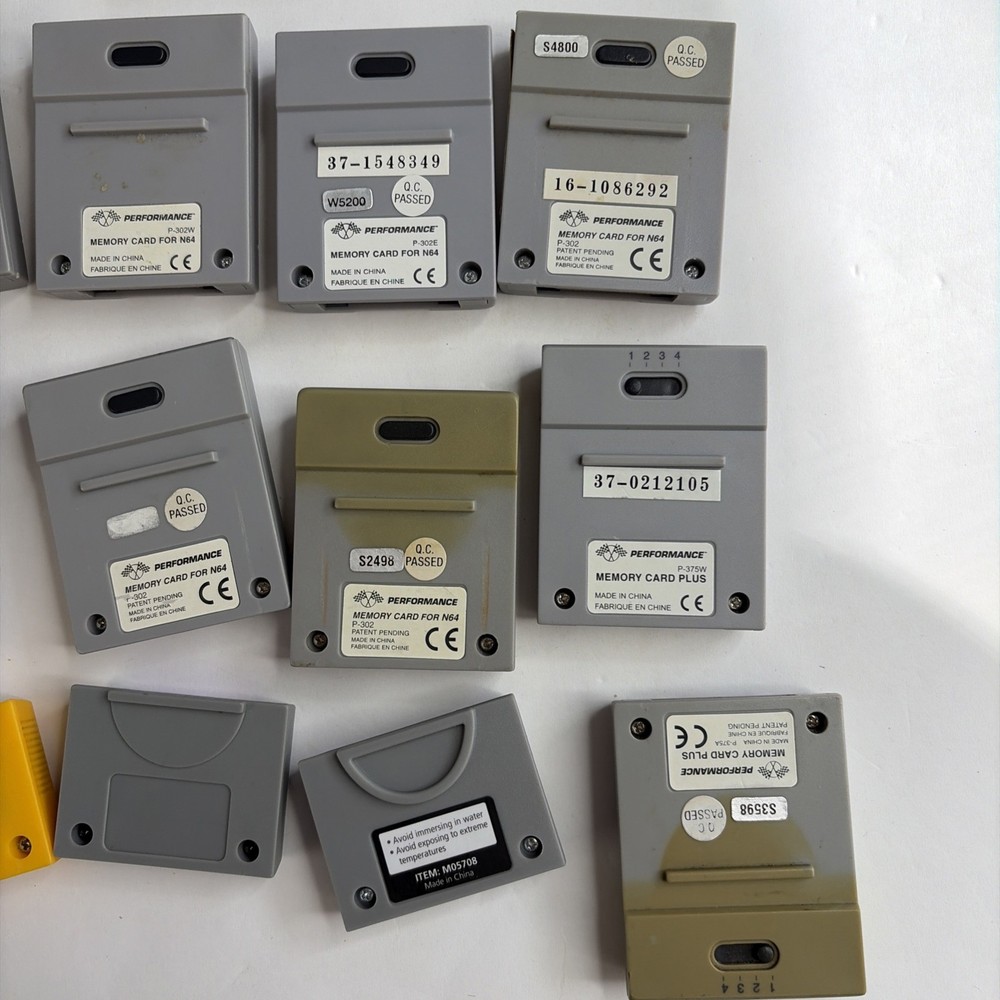 Memory Card Plus Lot Bundle Nintendo 64 N64 by Performance