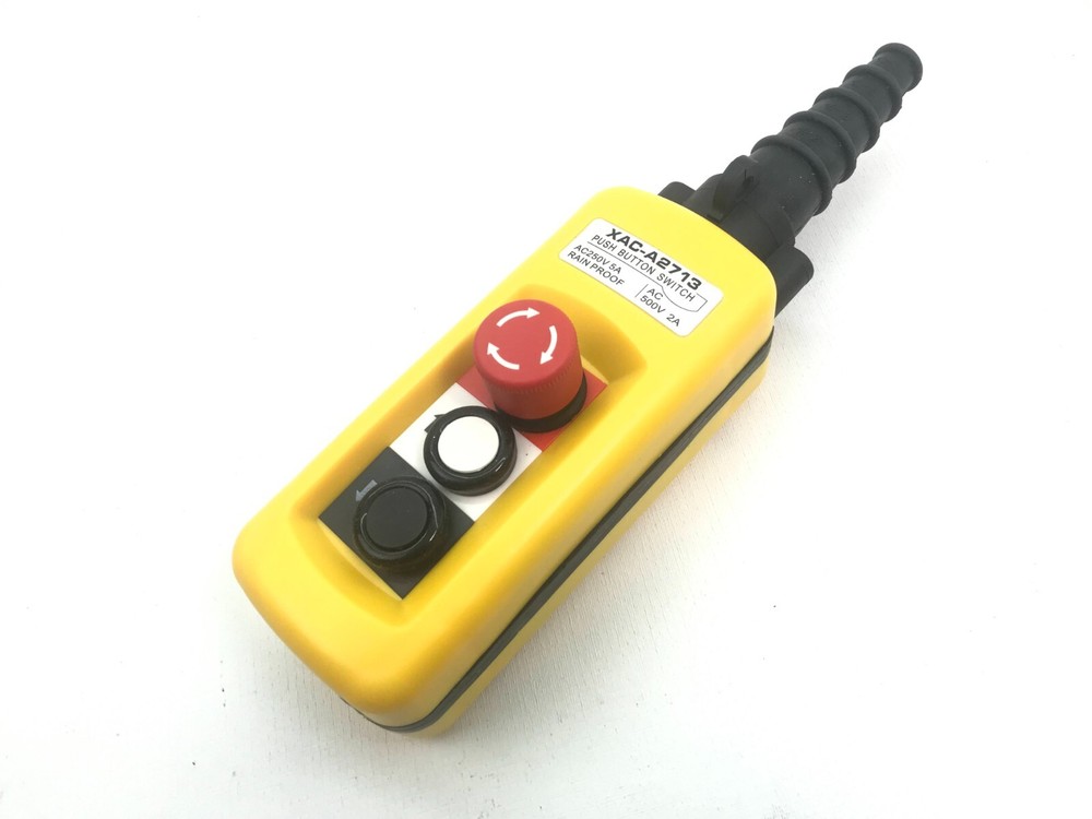 Crane Chain Hoist Push Button Switch Lifting Controller With Emergency Stop